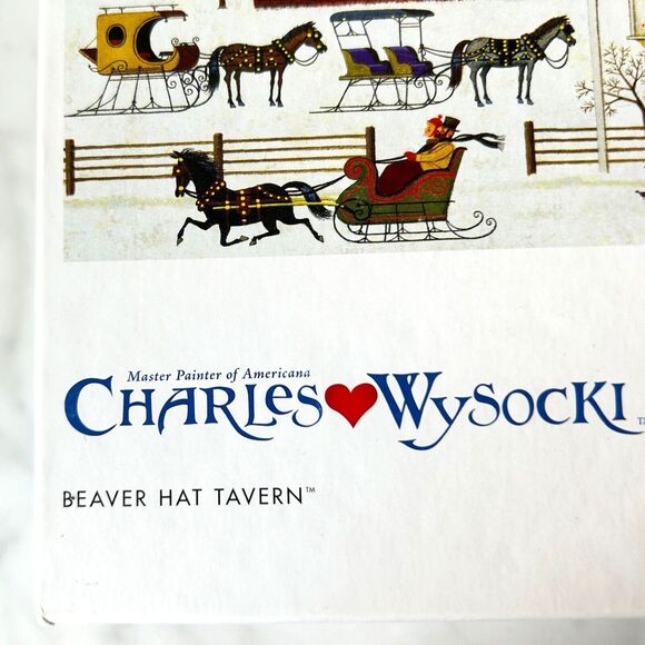 Vintage Charles Wysocki Beaver Hat Tavern 1000 Piece Puzzle Buffalo NEW - Picture 5 of 9